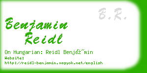 benjamin reidl business card